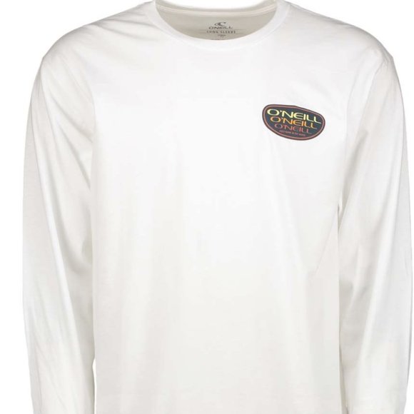 O'Neill Other - O'NEILL New Shirt Men's Small Long Sleeve Graphic T-Shirt White NWT Pullover